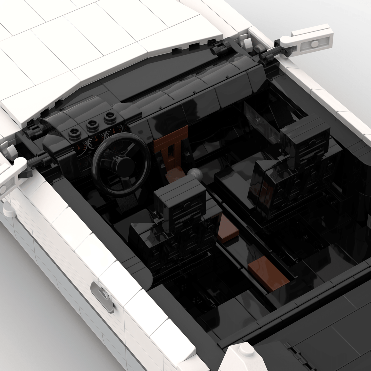 1980s German Grand Touring Coupe Building Blocks (Gobricks)-LesDiy-Building Blocks-1x building section (1x 1473 parts)