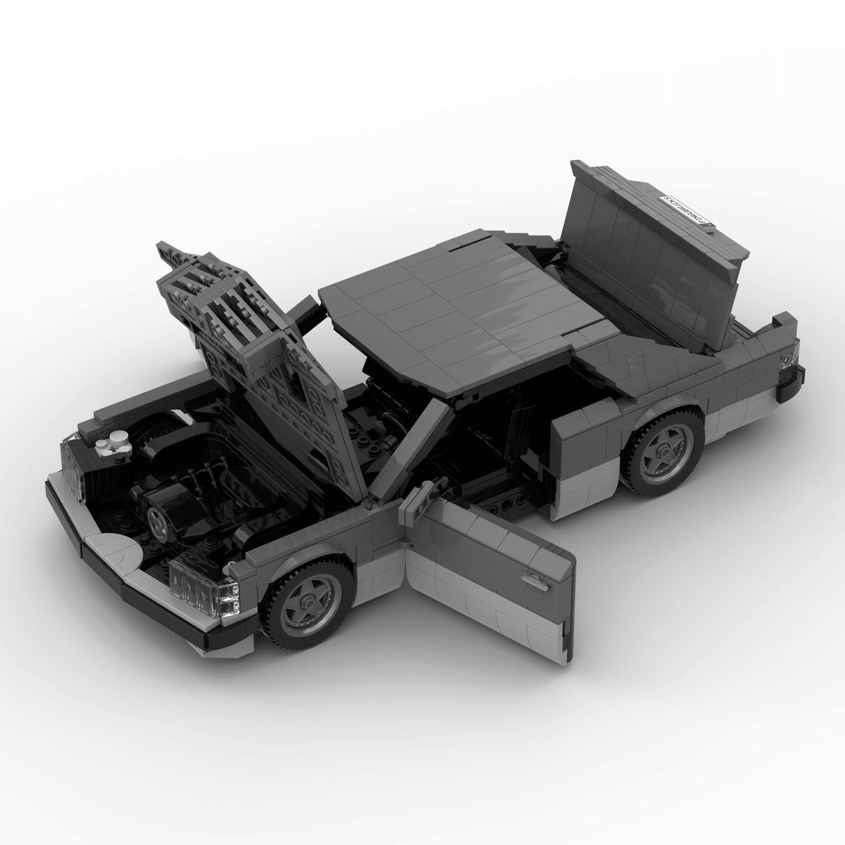 1980s German Grand Touring Coupe Building Blocks (Gobricks)-LesDiy-Building Blocks-1x building section (1x 1473 parts)