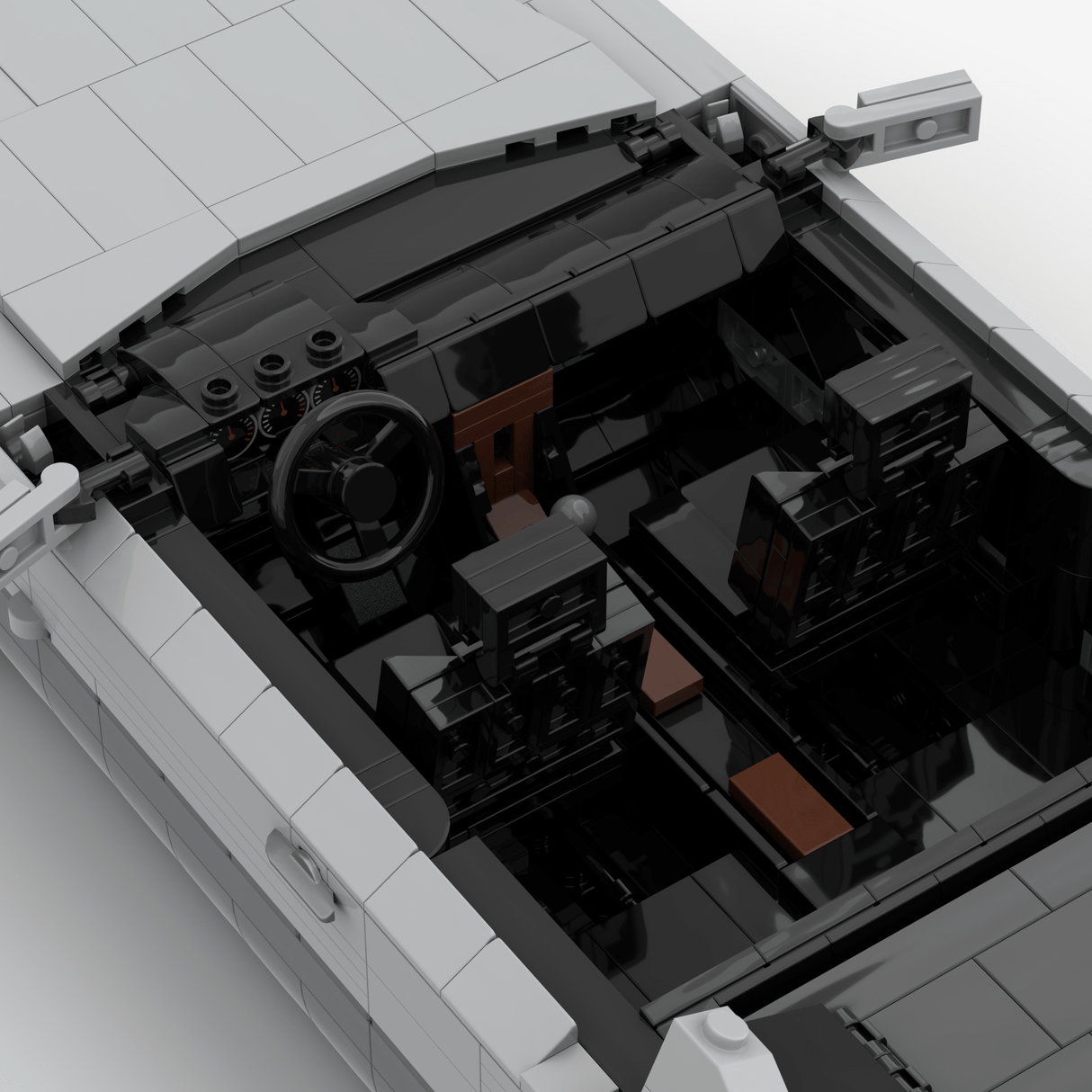 1980s German Grand Touring Coupe Building Blocks (Gobricks)-LesDiy-Building Blocks-1x building section (1x 1473 parts)