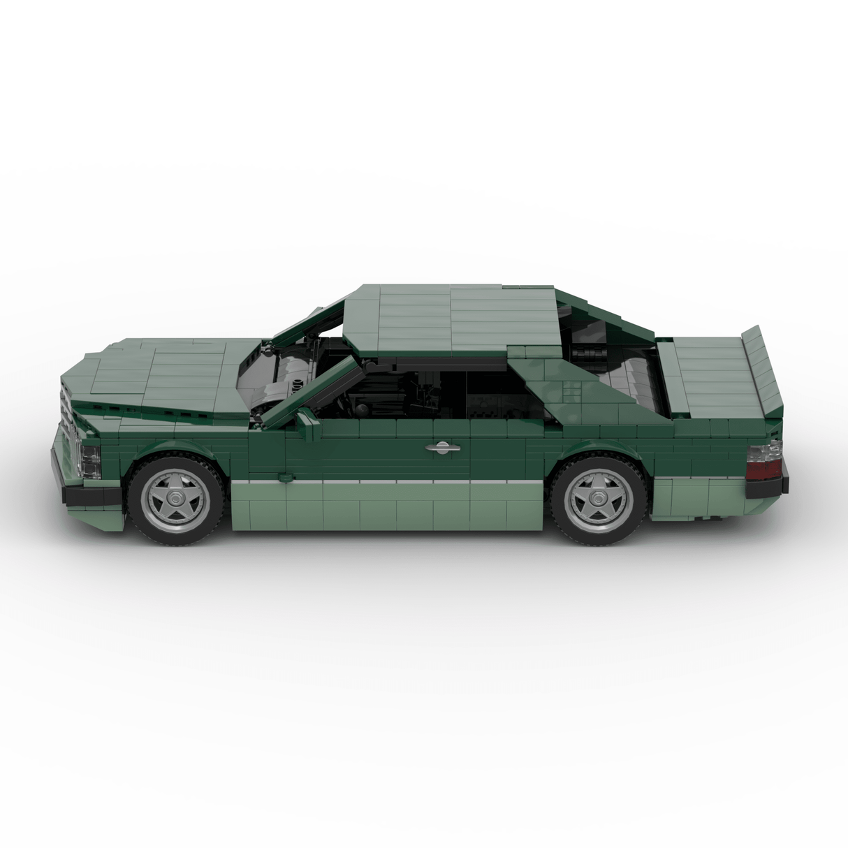 1980s German Grand Touring Coupe Building Blocks (Gobricks)-LesDiy-Building Blocks-1x building section (1x 1473 parts)