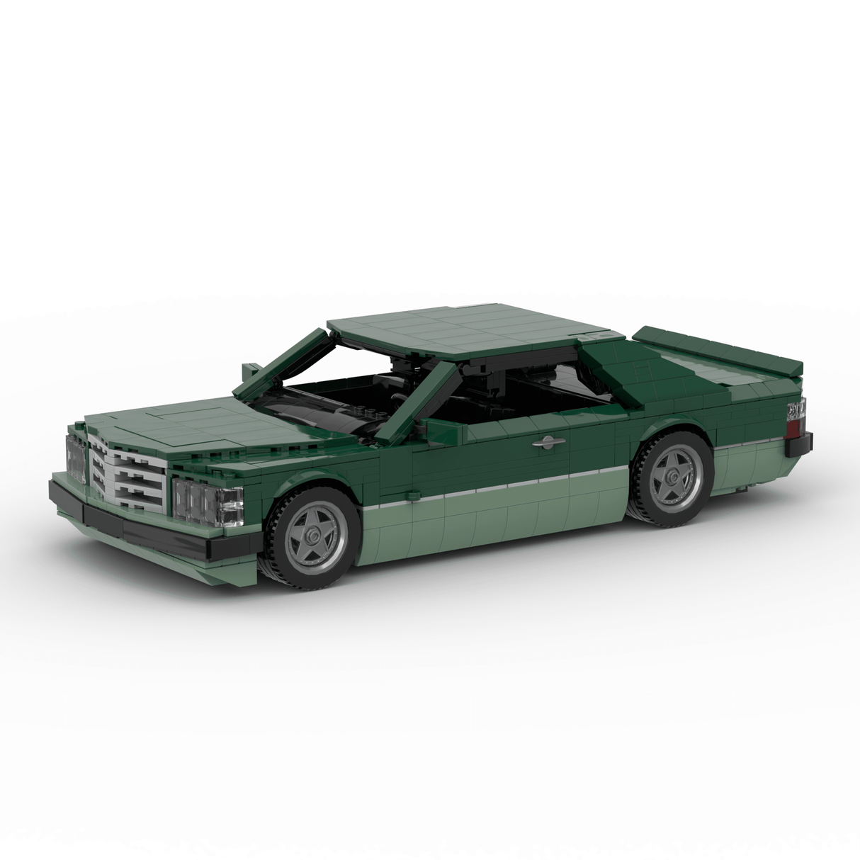 1980s German Grand Touring Coupe Building Blocks (Gobricks)-LesDiy-Building Blocks-1x building section (1x 1473 parts)
