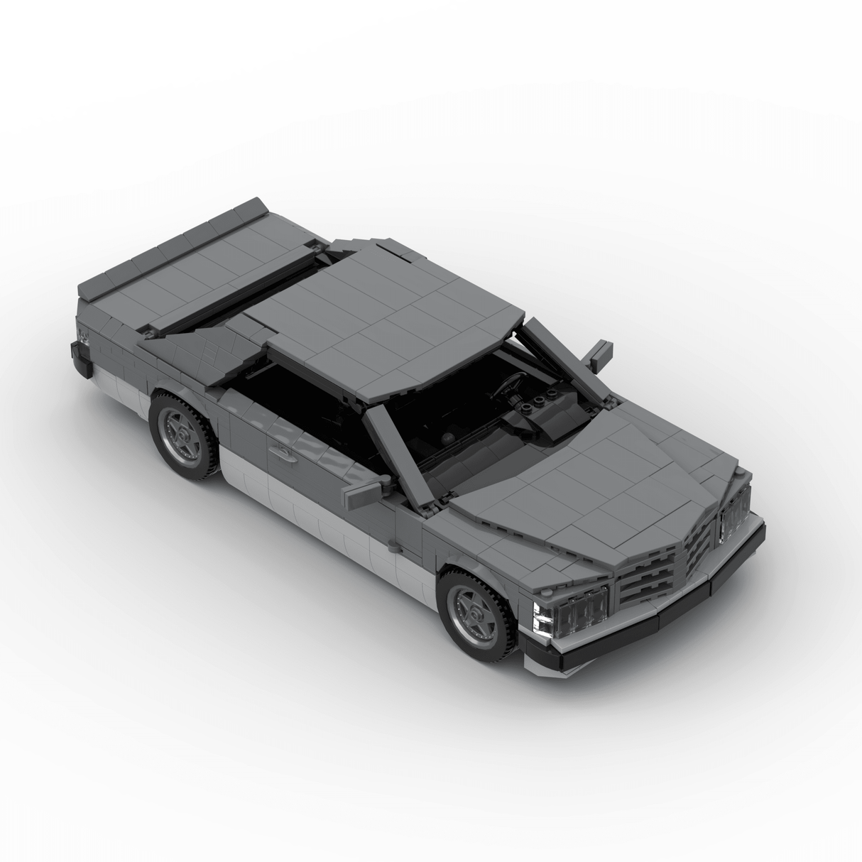 1980s German Grand Touring Coupe Building Blocks (Gobricks)-LesDiy-Building Blocks-1x building section (1x 1473 parts)