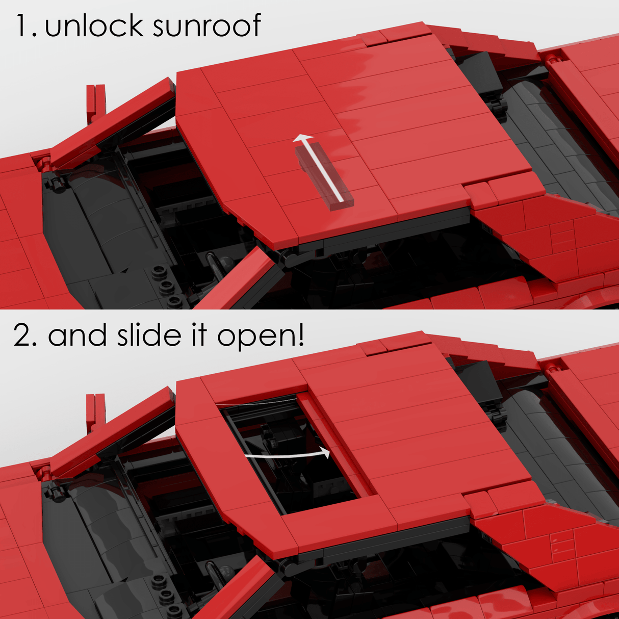 1980s German Grand Touring Coupe Building Blocks (Gobricks)-LesDiy-Building Blocks-1x building section (1x 1473 parts)