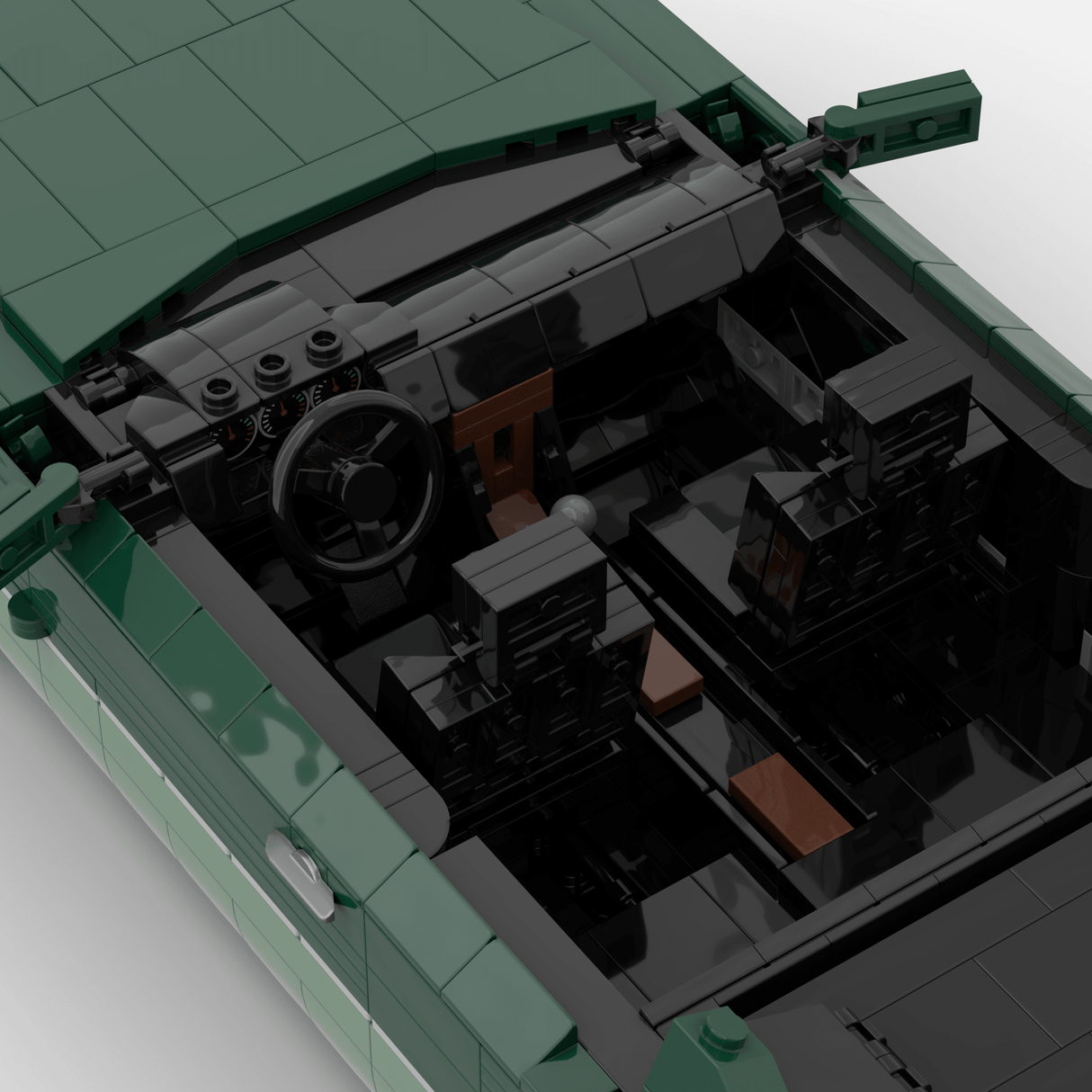 1980s German Grand Touring Coupe Building Blocks (Gobricks)-LesDiy-Building Blocks-1x building section (1x 1473 parts)