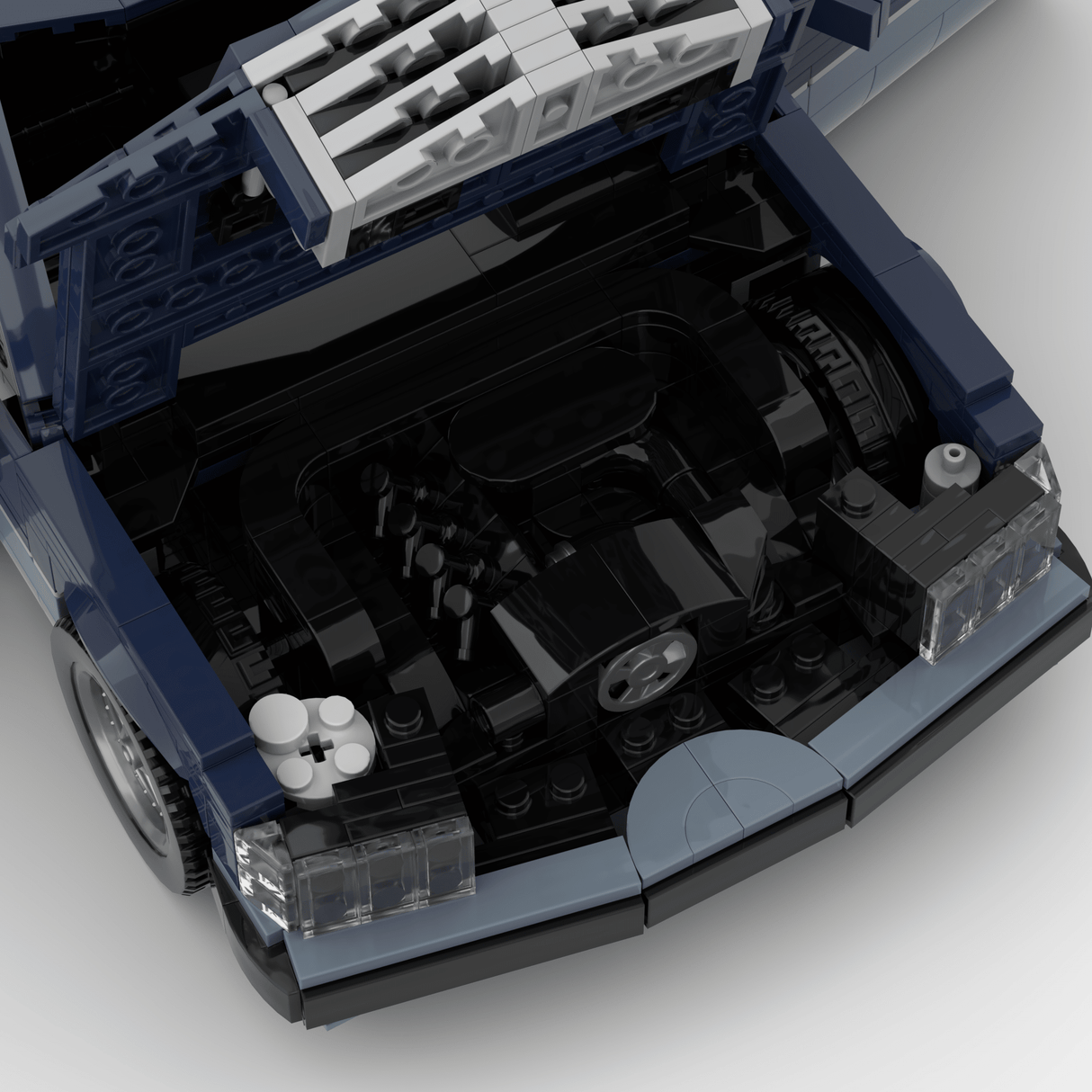 1980s German Grand Touring Coupe Building Blocks (Gobricks)-LesDiy-Building Blocks-1x building section (1x 1473 parts)
