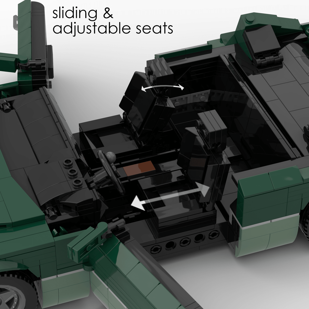 1980s German Grand Touring Coupe Building Blocks (Gobricks)-LesDiy-Building Blocks-1x building section (1x 1473 parts)