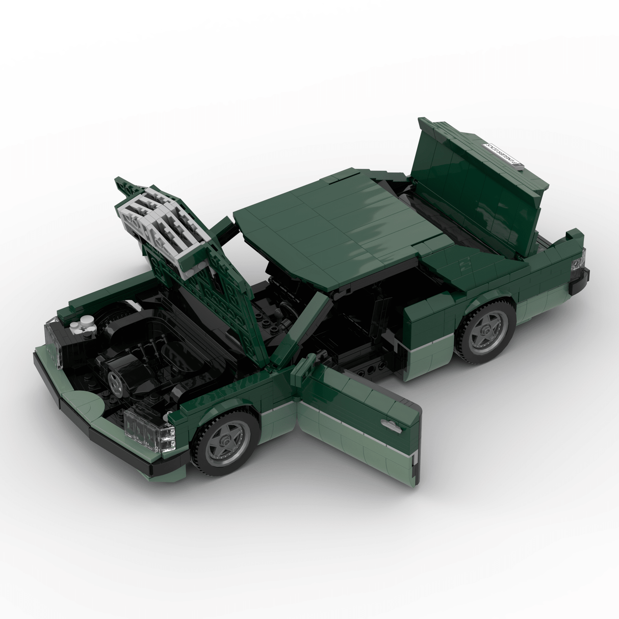 1980s German Grand Touring Coupe Building Blocks (Gobricks)-LesDiy-Building Blocks-1x building section (1x 1473 parts)