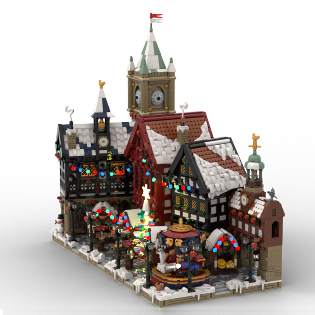 Christmas Old Town Winter Village Building Blocks