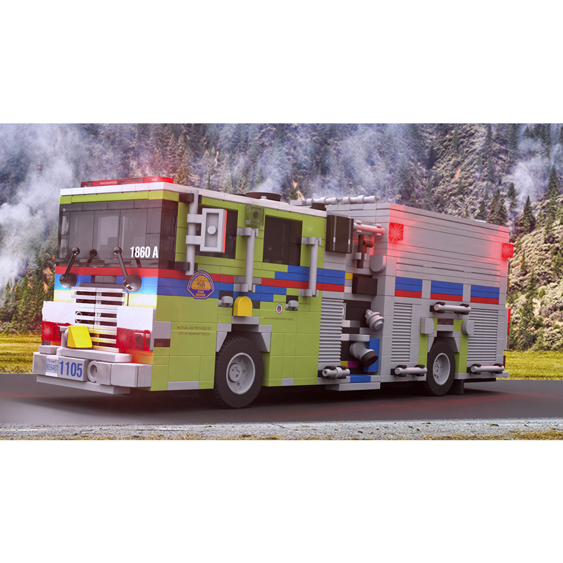 MOC-264164 HME 1871 CAL OES Fire Engine Building Blocks