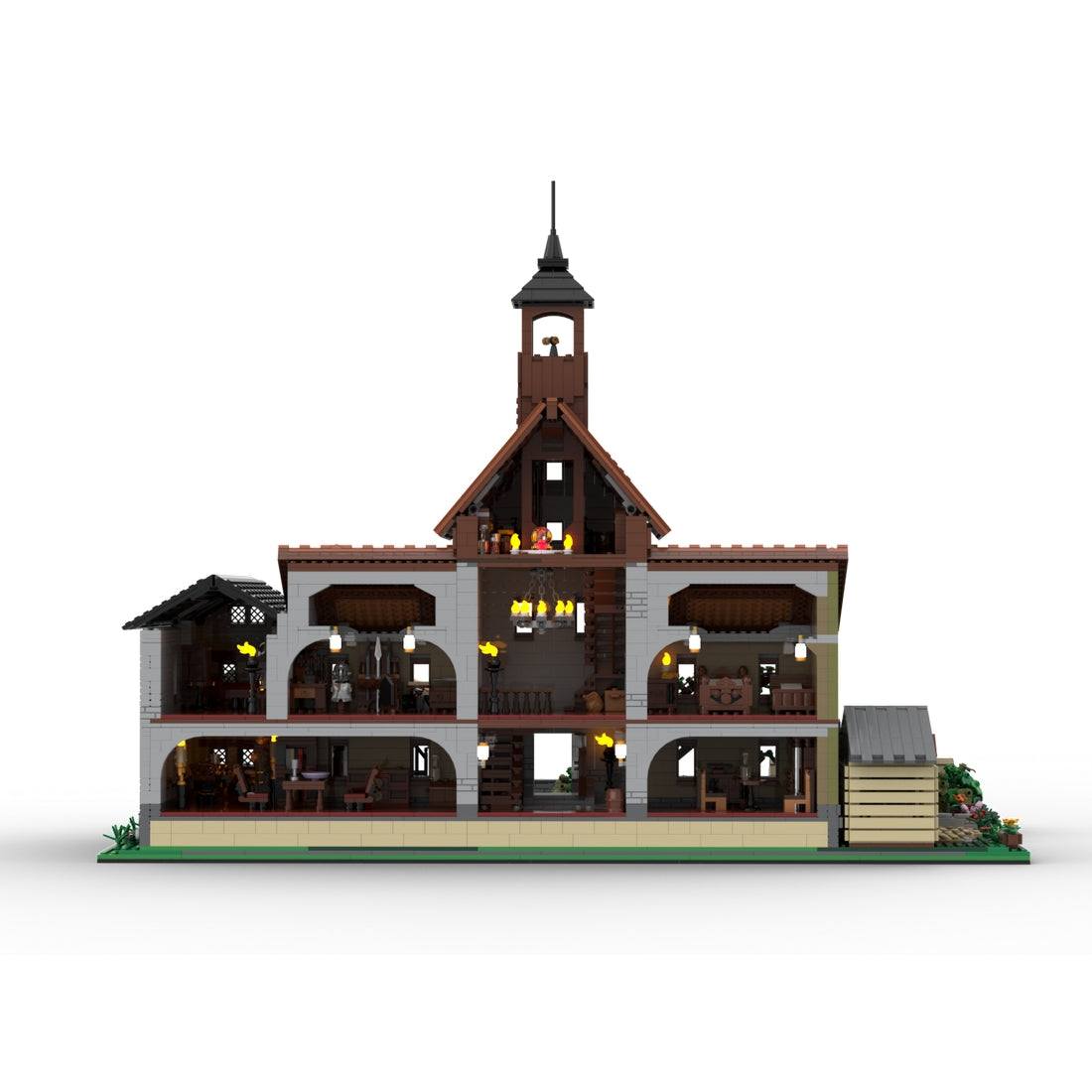 MOC-274686 Medieval Manor Modular Building Blocks (Refined Edition)