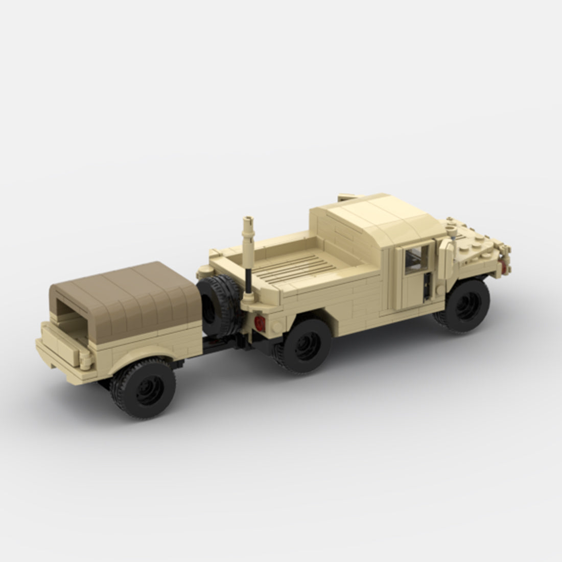 Desert HUMVEE 9 Modern Military Vehicle Building Blocks