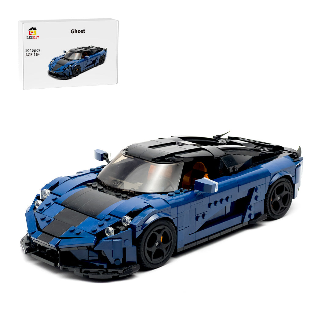 Regera Ghost Supercar with Functional Suspension Building Blocks