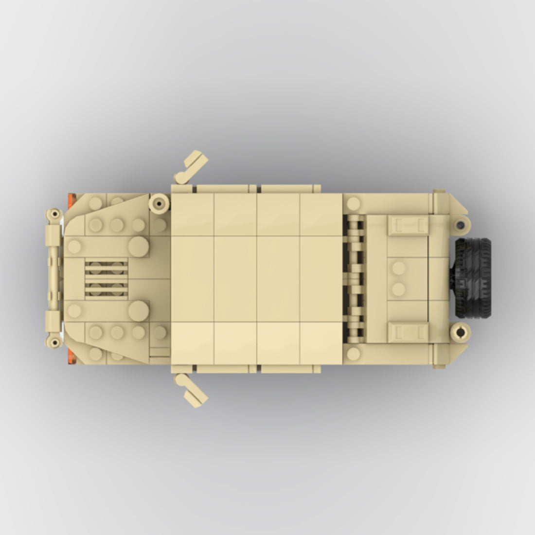 Desert HUMVEE 5 Modern Military Vehicle Building Blocks