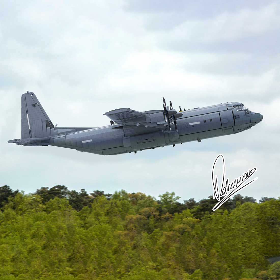 MOC-220492 Lockheed C-130J 30 Super Hercules Building Blocks
