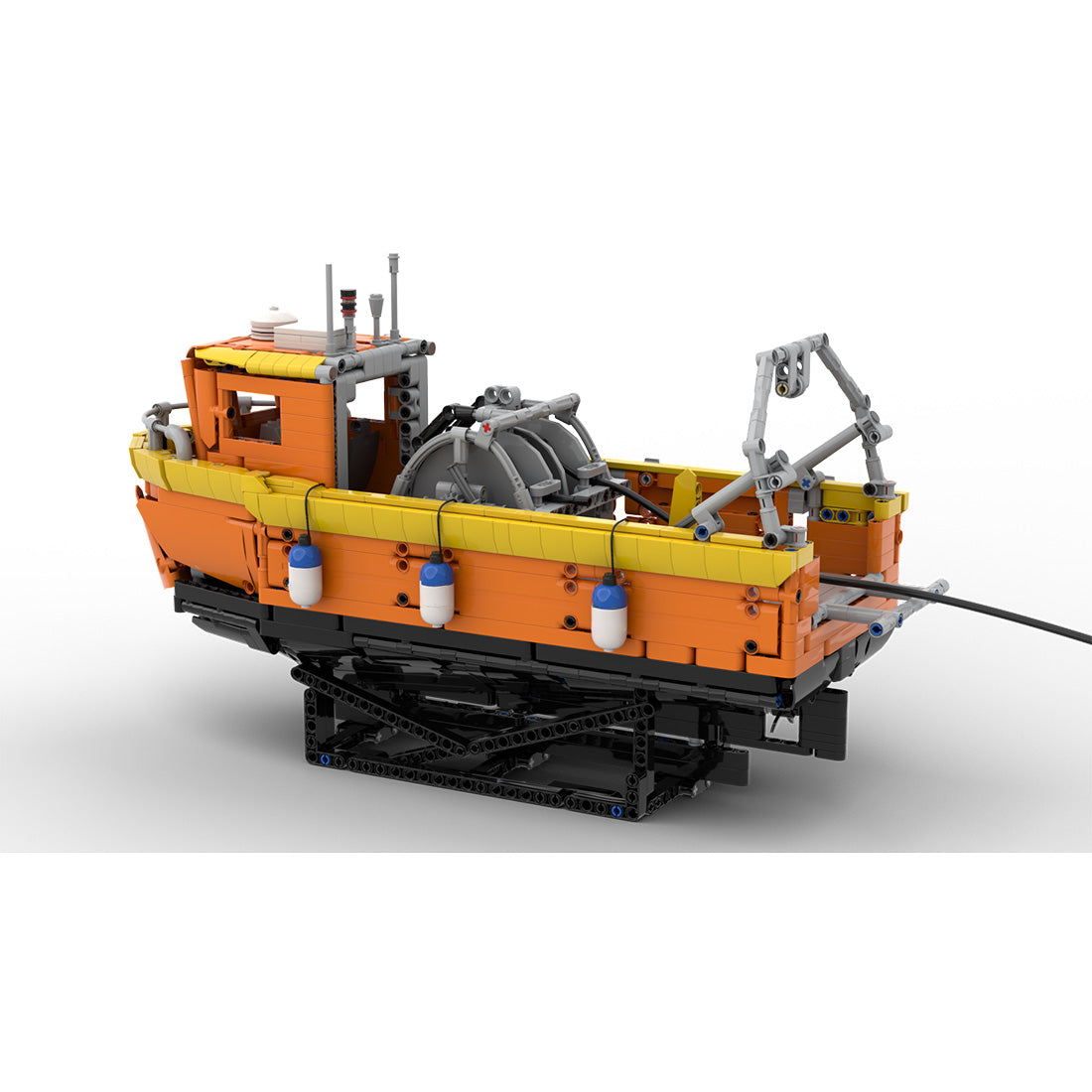 MOC-216080 30ft Seismic Survey Workboat 1:23 Scale Building Blocks