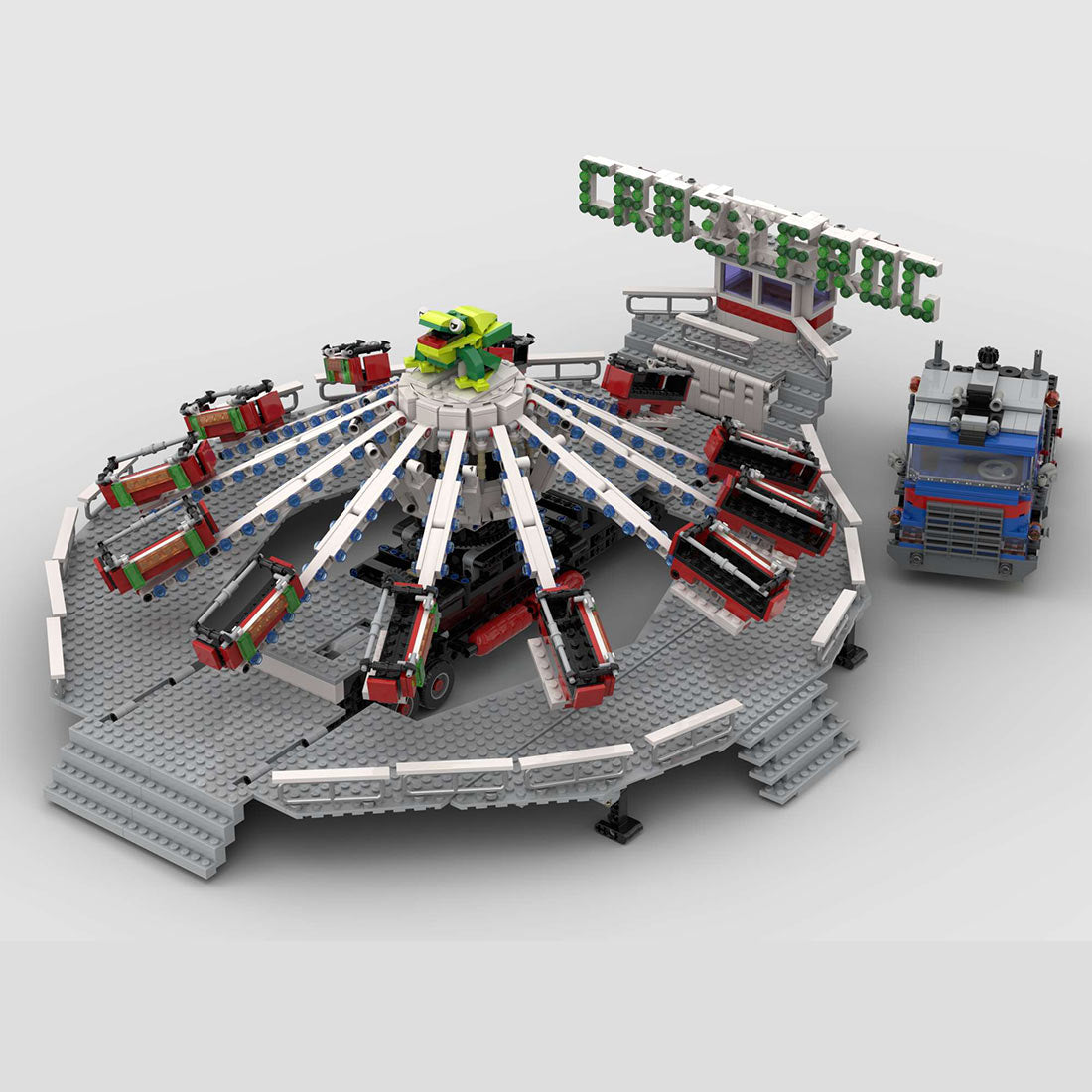 MOC- 214893 Fairground Crazy Frogs / Jump 'n' Smile Building Blocks