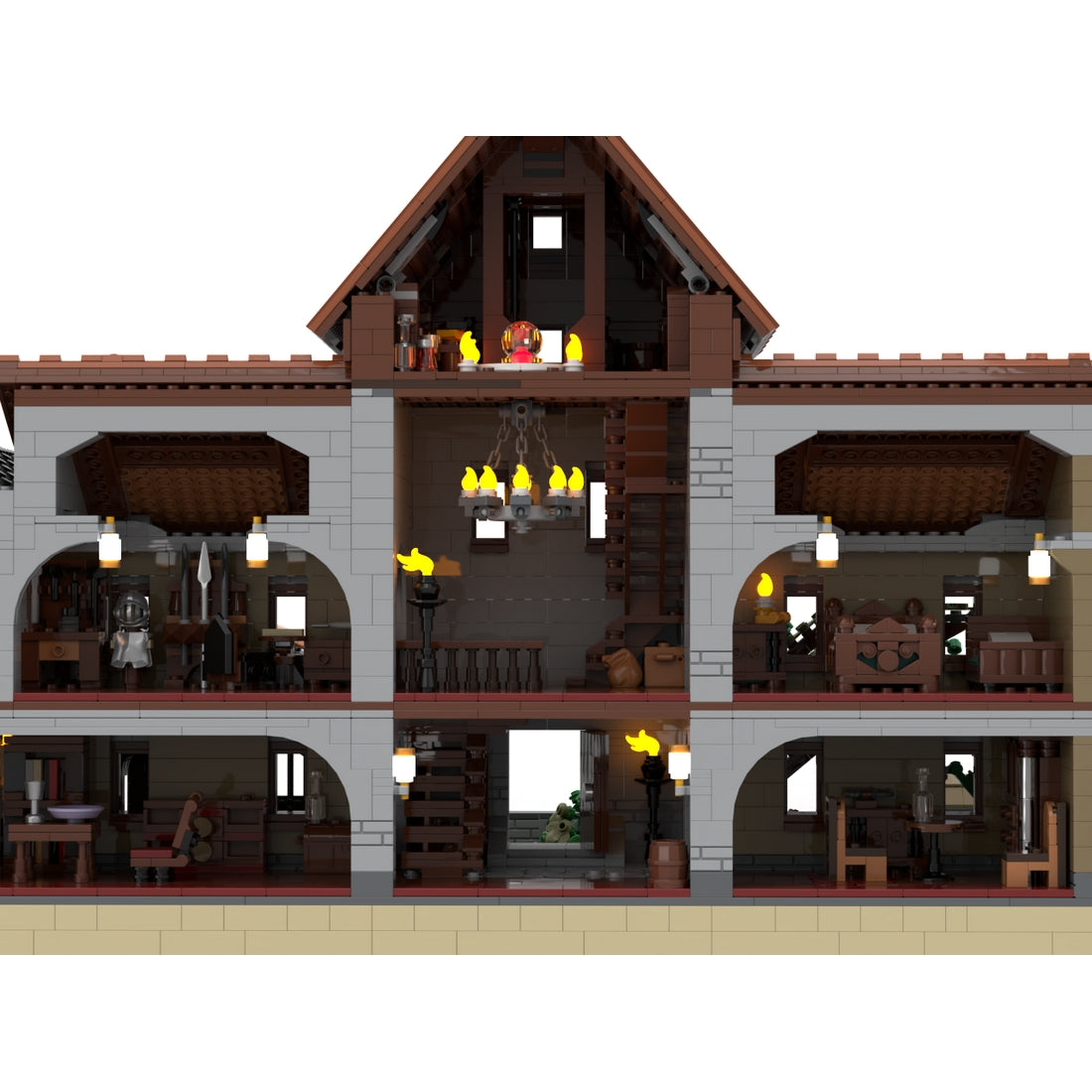 MOC-274686 Medieval Manor Modular Building Blocks (Refined Edition)
