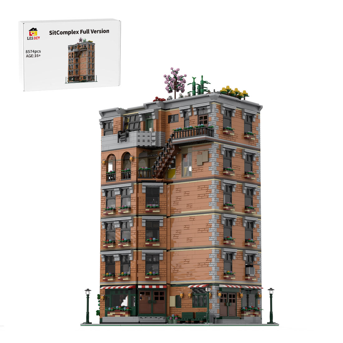 Friends-Inspired City Apartment Building Blocks