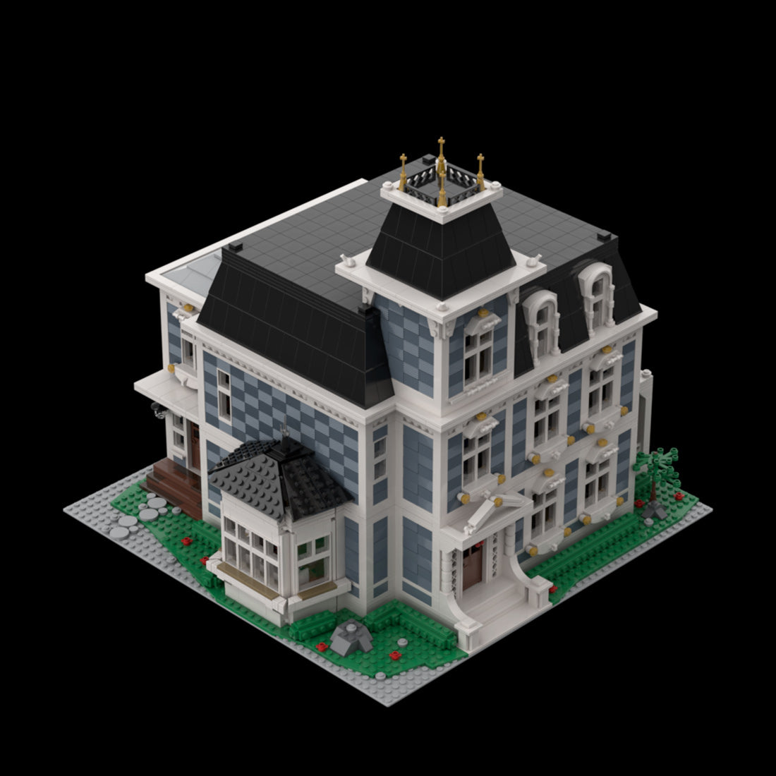 Victorian French Estate European Villa Building Blocks
