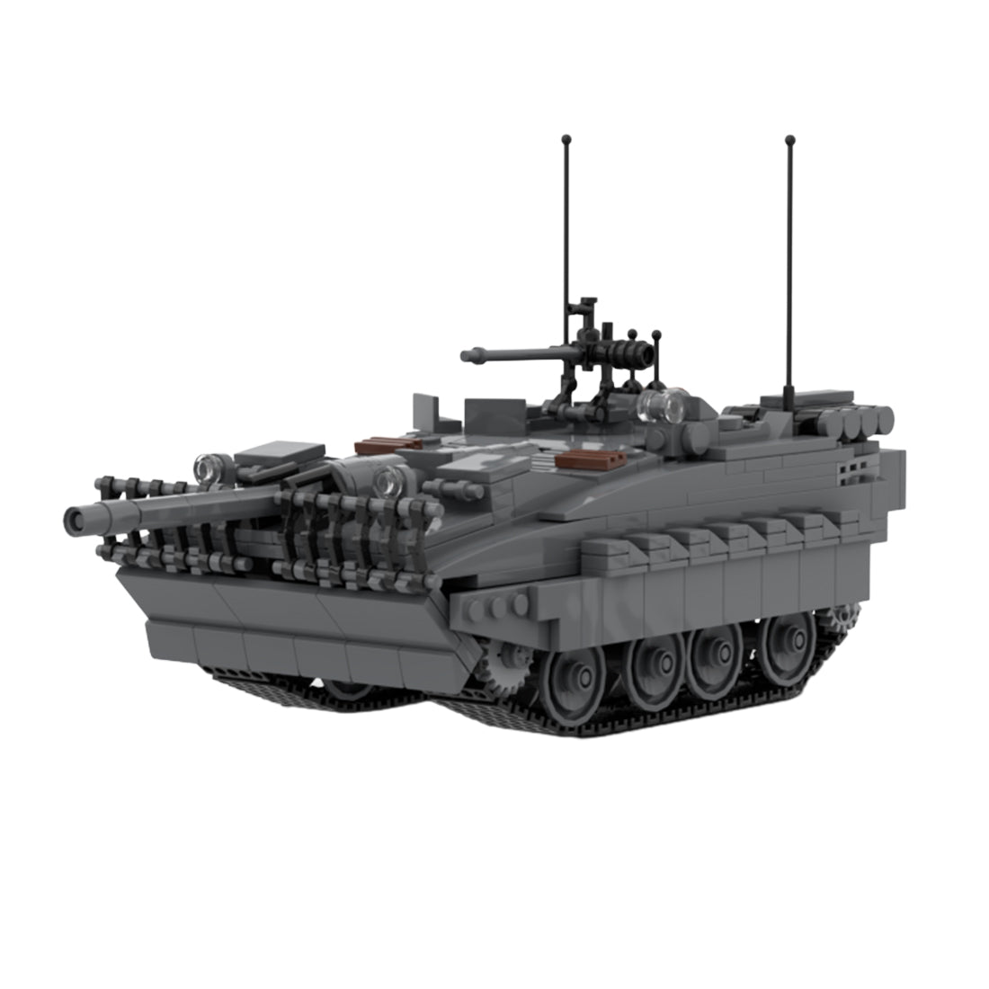 Military tank STRV-103B Building Bricks