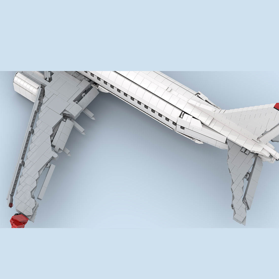 MOC-261379 Norwegian Livery B738 Commercial Airliner Building Blocks