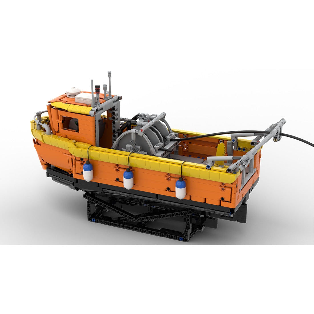 MOC-216080 30ft Seismic Survey Workboat 1:23 Scale Building Blocks