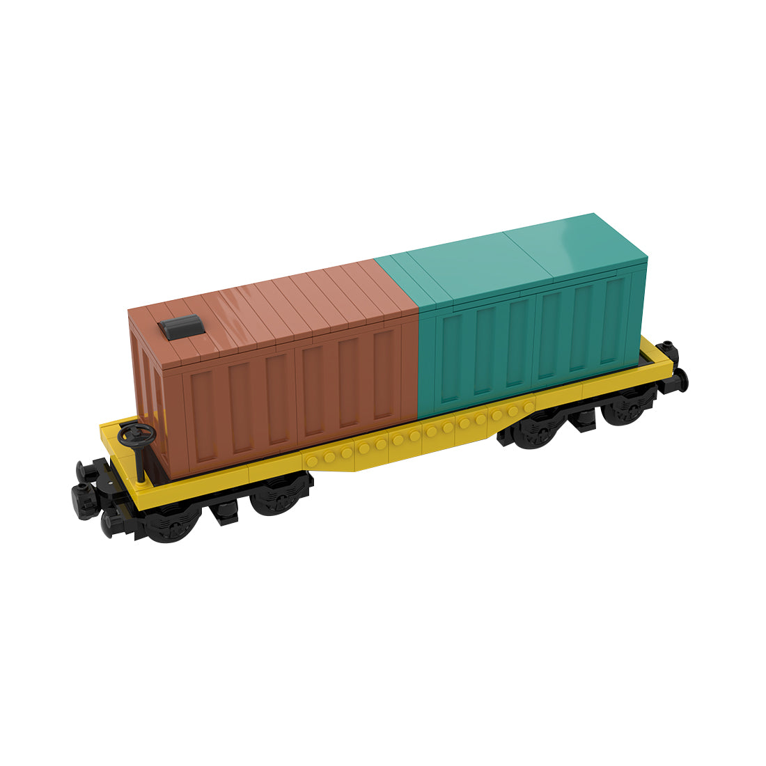 Powered Freight Train Car Building Blocks