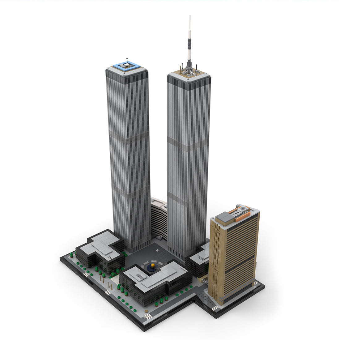 MOC-177998 World Trade Center Complex 1:800 Scale Building Blocks