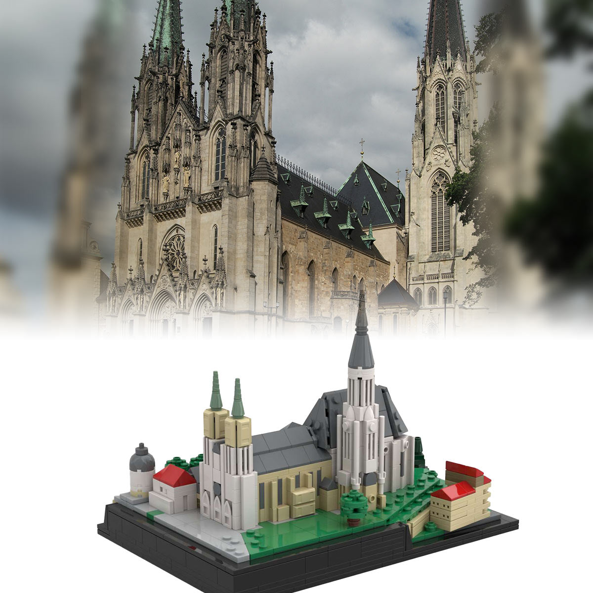MOC-204311 Saint Wenceslas Cathedral, Olomouc, Czech Republic Building Blocks
