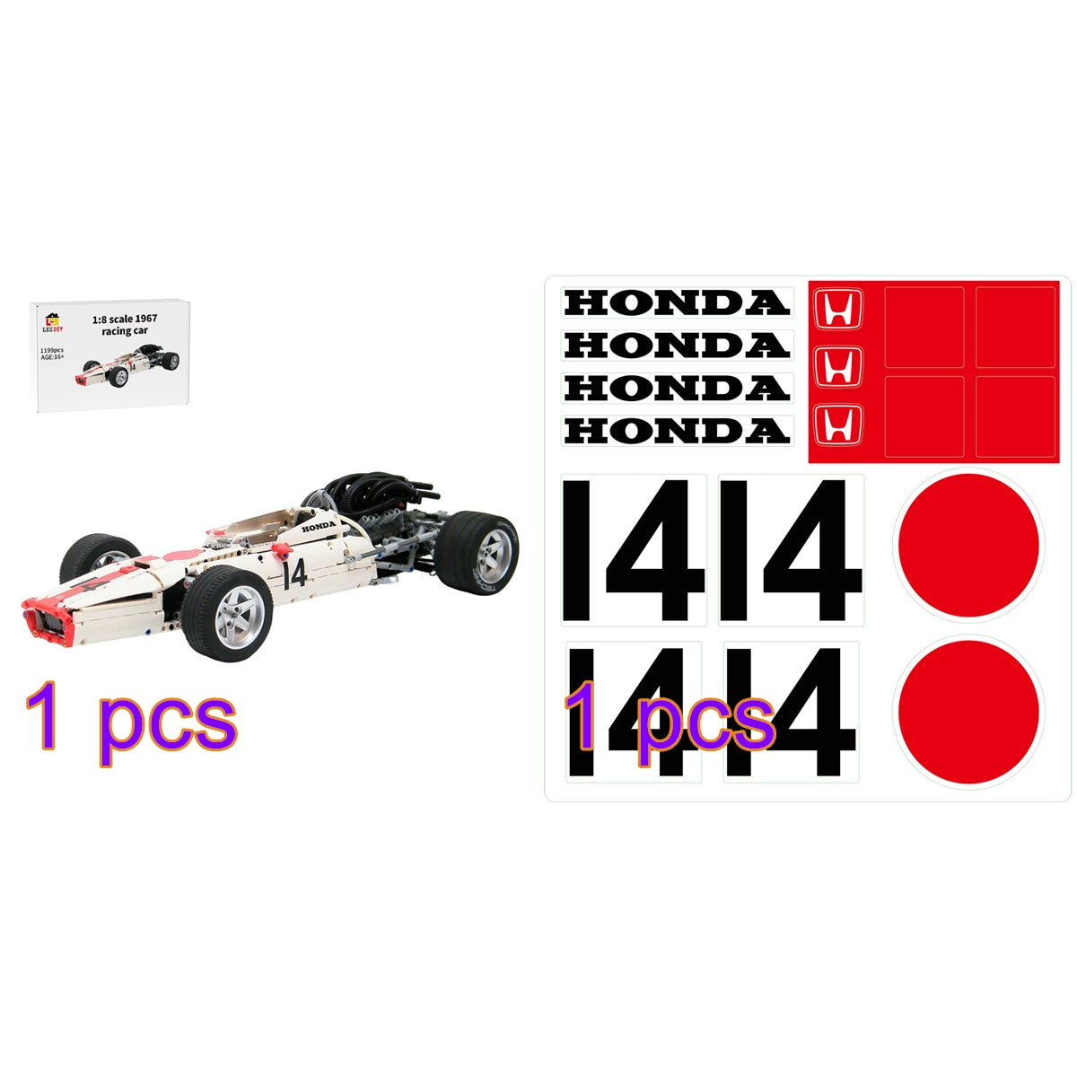 MOC-2803 Honda RA 300 (1967) Building Blocks