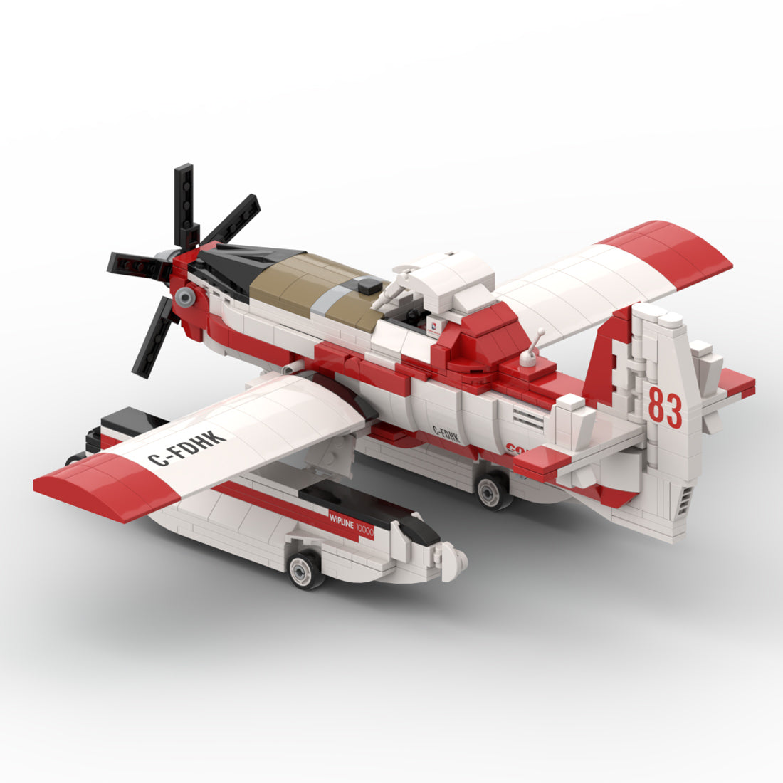 AT-802F Fire Boss Tanker 83/97 Amphibious Firefighting Plane Building Blocks