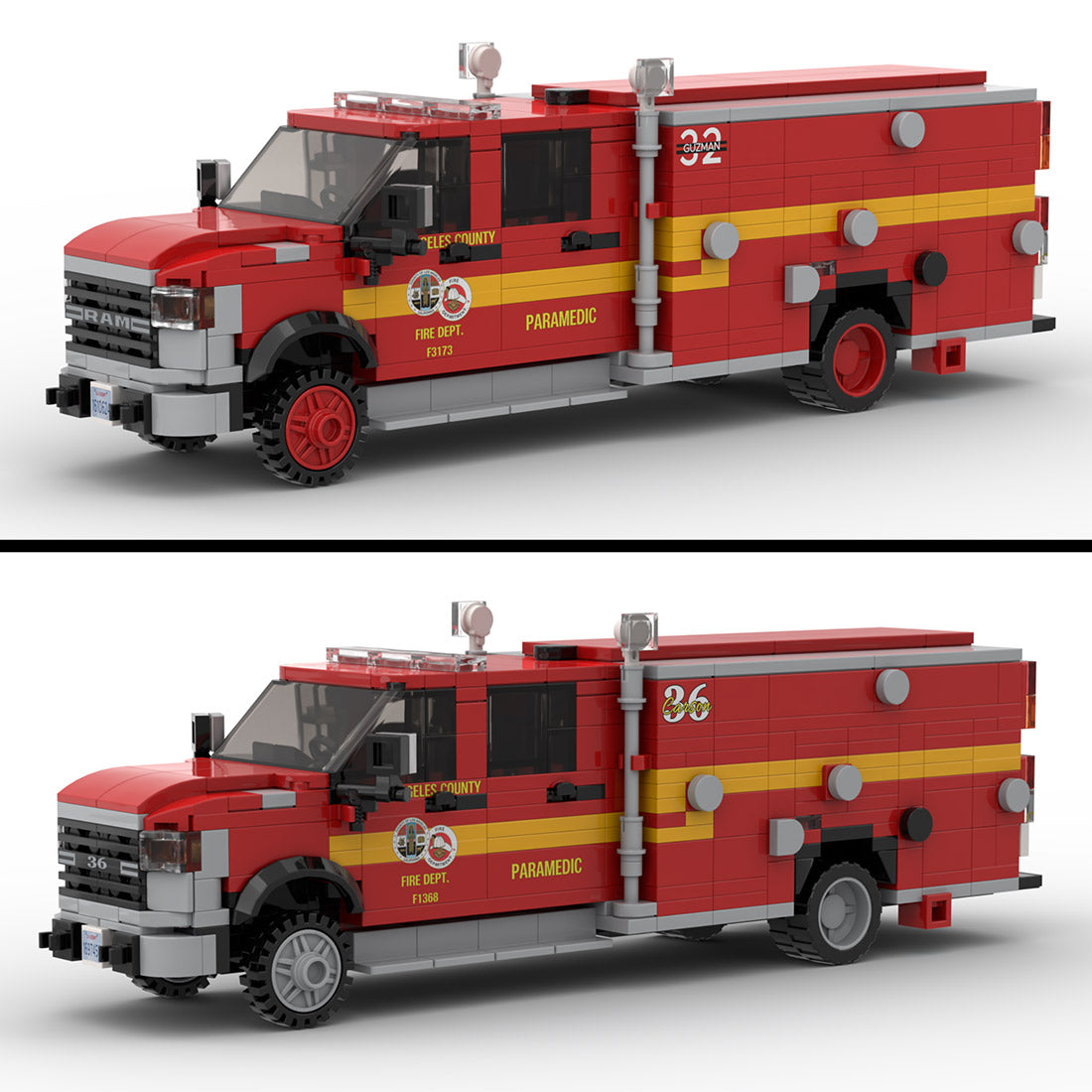 MOC-275251 RAM 4500 LACoFD Squad Unit Building Blocks