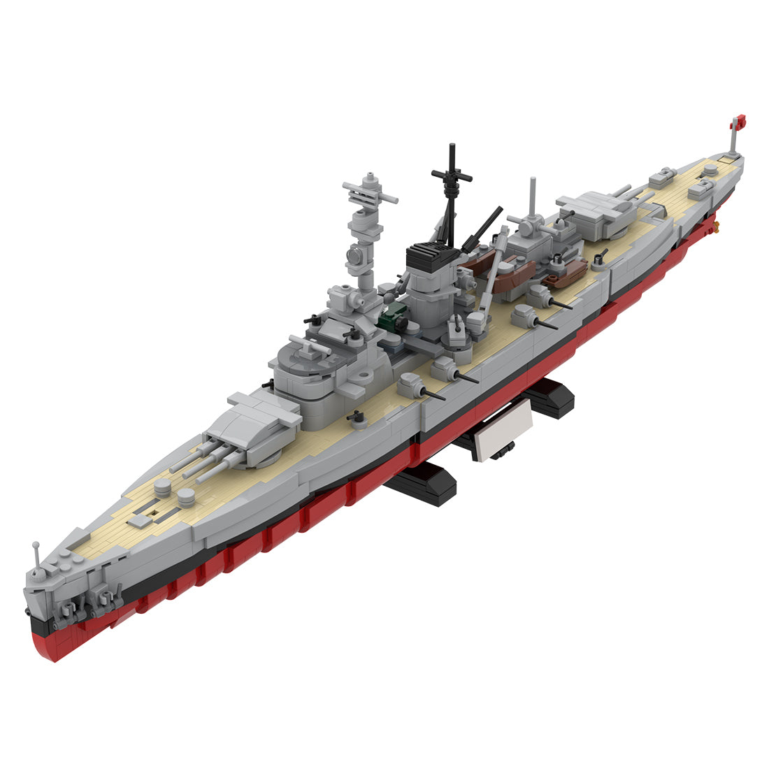 1/300 Scale Germany 3 in 1 Deutschland-class warship Building Blocks