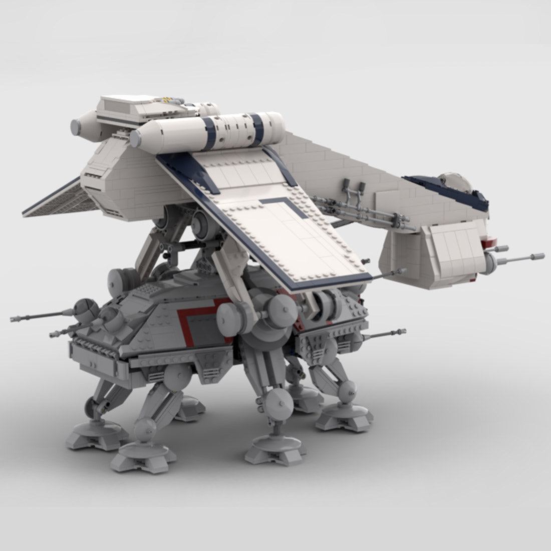 Sci-Fi Dropship & Armored Walker Combo MOC Building Block