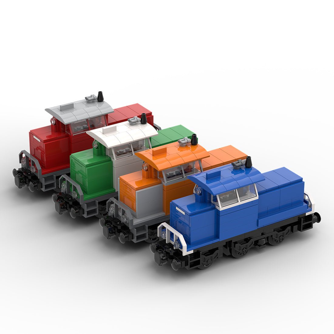4 in 1 BR - 363 Electric Locomotive Building Blocks - LesDiy - MOC