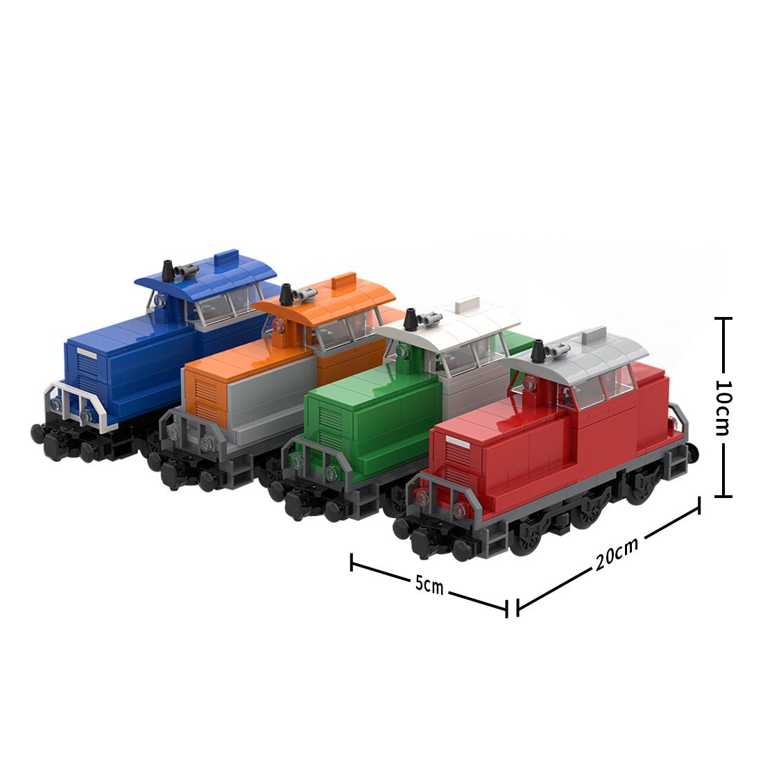 4 in 1 BR - 363 Electric Locomotive Building Blocks - LesDiy - MOC