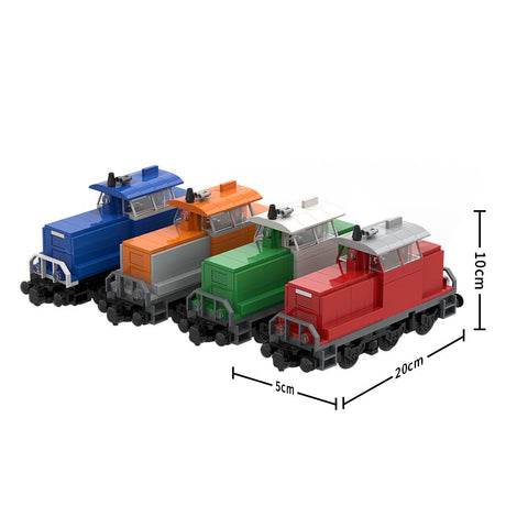 4 in 1 BR - 363 Electric Locomotive Building Blocks - LesDiy - MOC