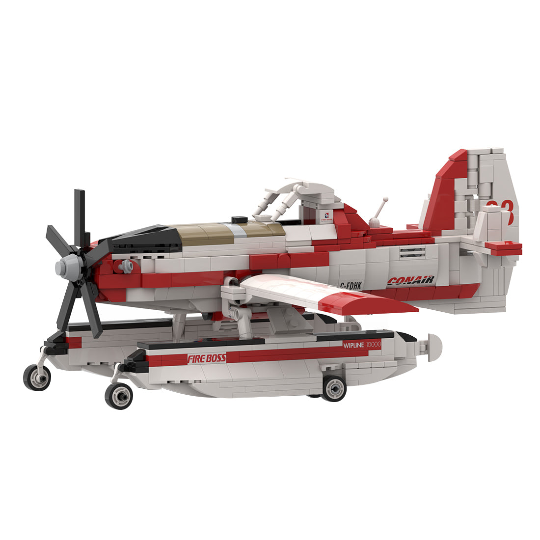 AT-802F Fire Boss Tanker 83/97 Amphibious Firefighting Plane Building Blocks