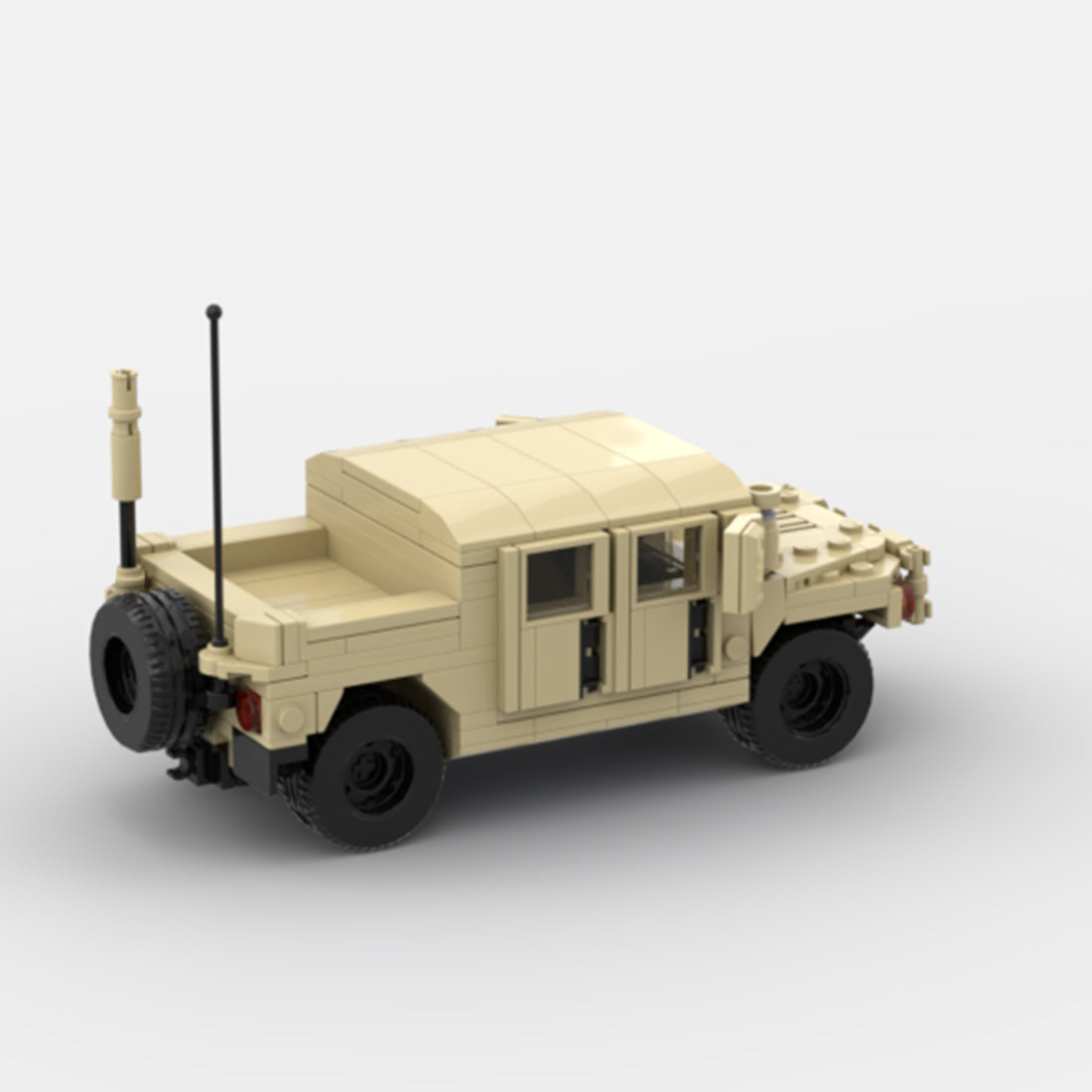 Desert HUMVEE 6 Modern Military Vehicle Building Blocks