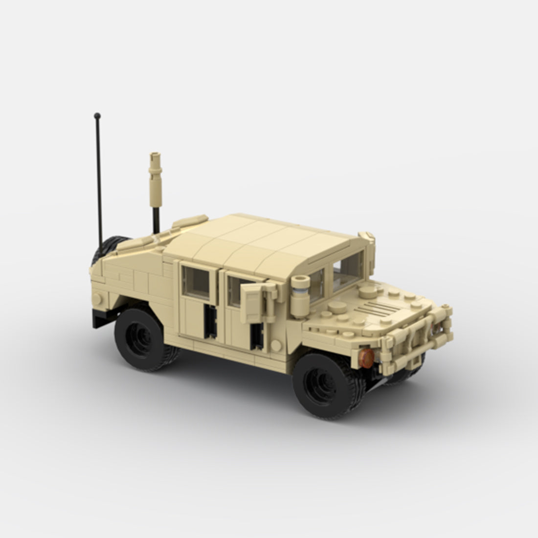 Desert HUMVEE 5 Modern Military Vehicle Building Blocks