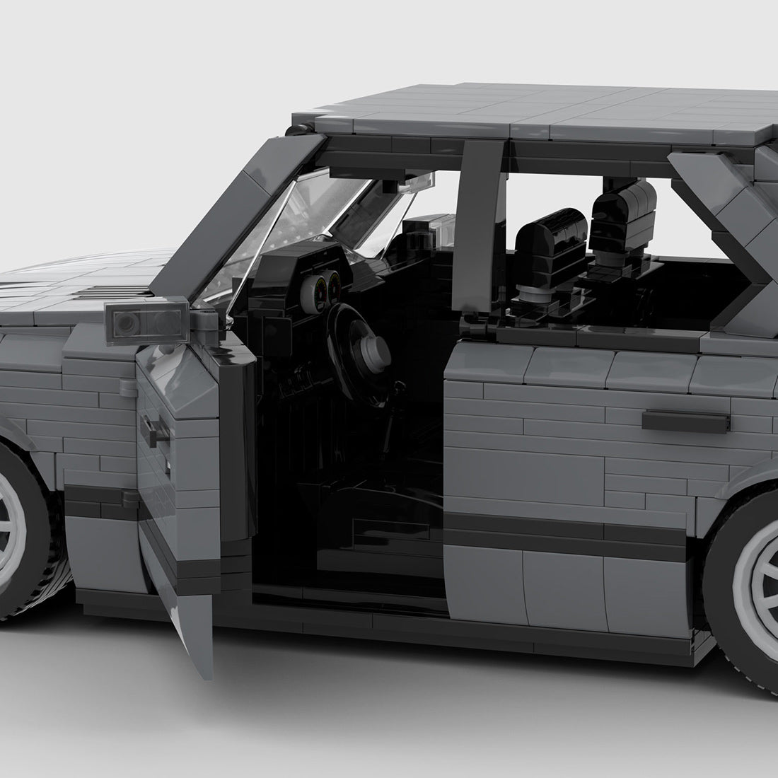 MOC-161114 BMW M5 E28 Dark Bluish Gray Building Blocks
