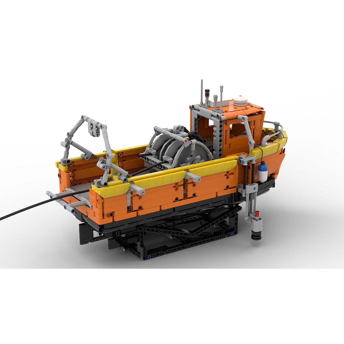 MOC-216080 30ft Seismic Survey Workboat 1:23 Scale Building Blocks