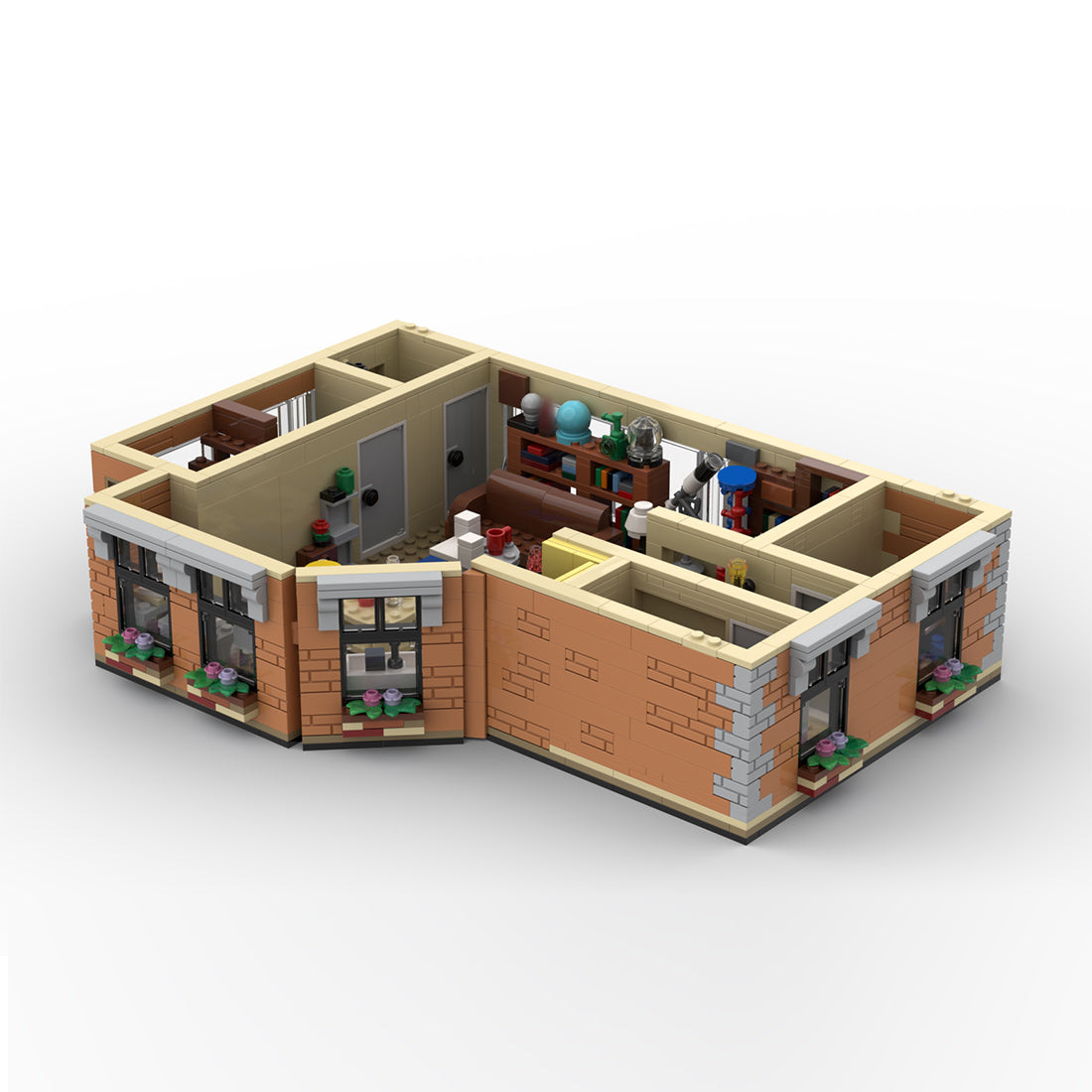 Friends-Inspired City Apartment Building Blocks