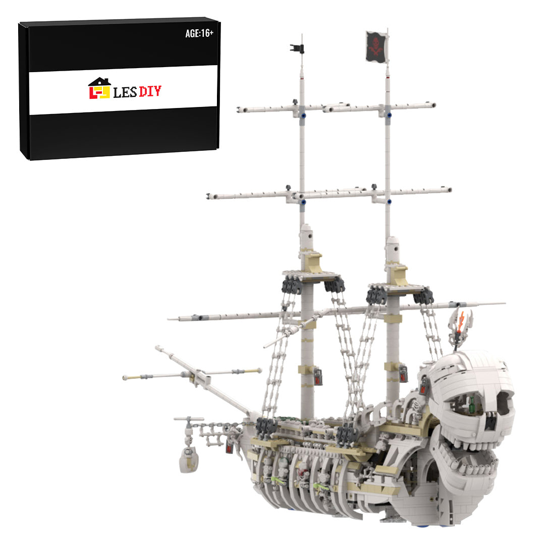 MOC-110420 The Terrifying Charon's Chest Pirate Ship Building Blocks