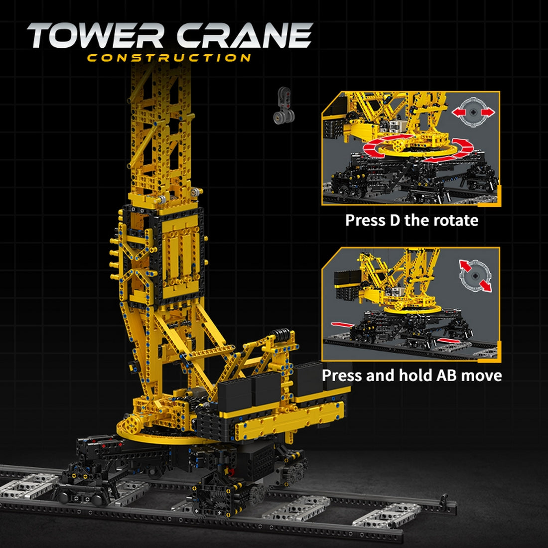 RC Electric Tower Crane Building Blocks