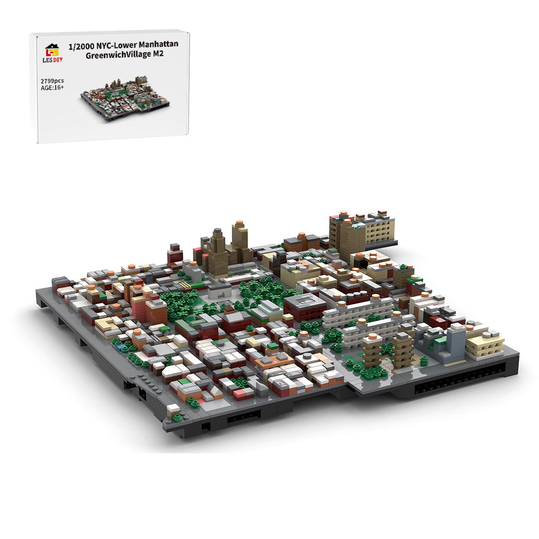 MOC-225884 1/2000 Scale Lower Manhattan - GreenwichVillage Module 2 Building Blocks