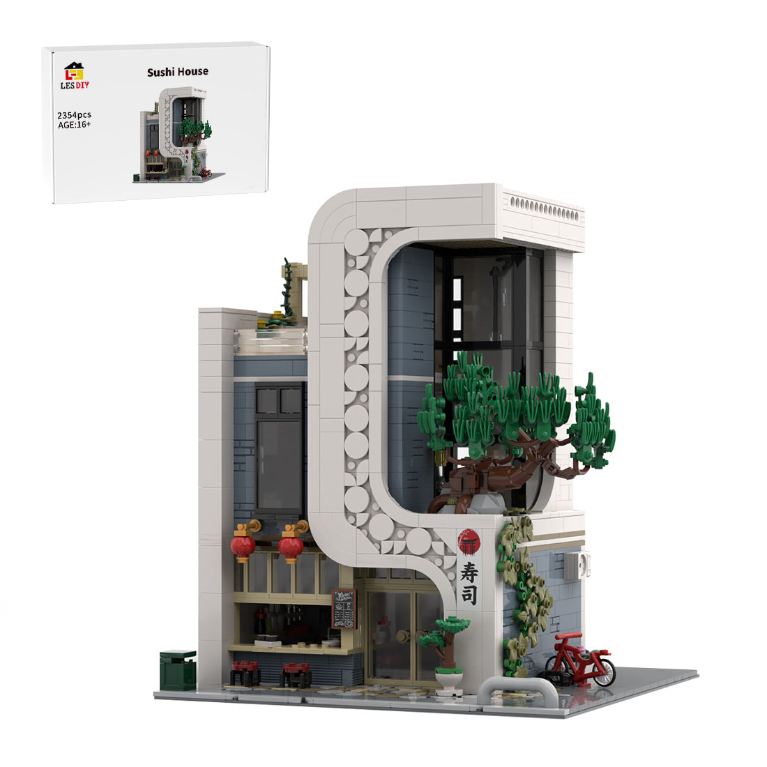 MOC-237866 Japanese Sushi Restaurant Building Blocks