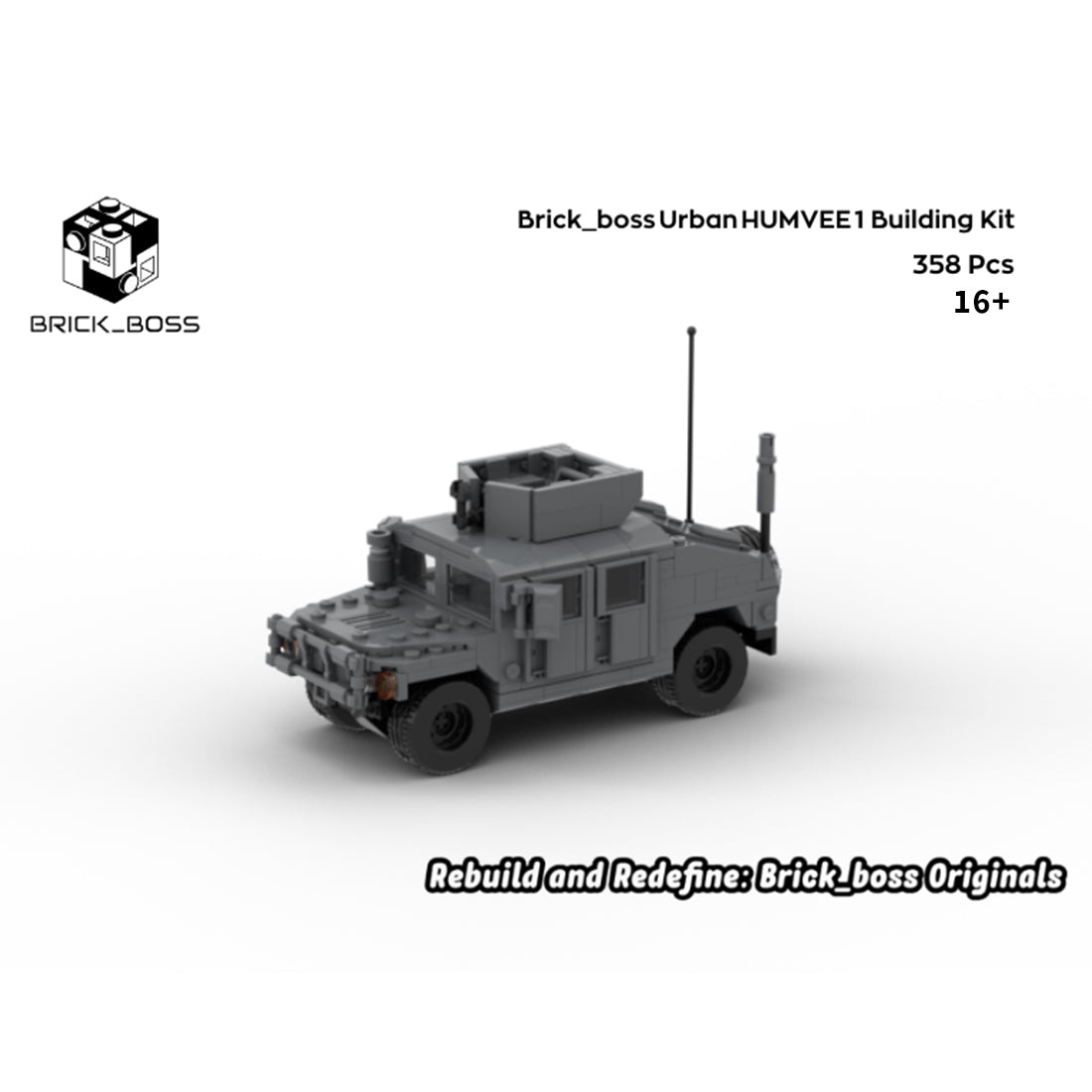 Urban HUMVEE 1 Modern Military Vehicle Building Blocks