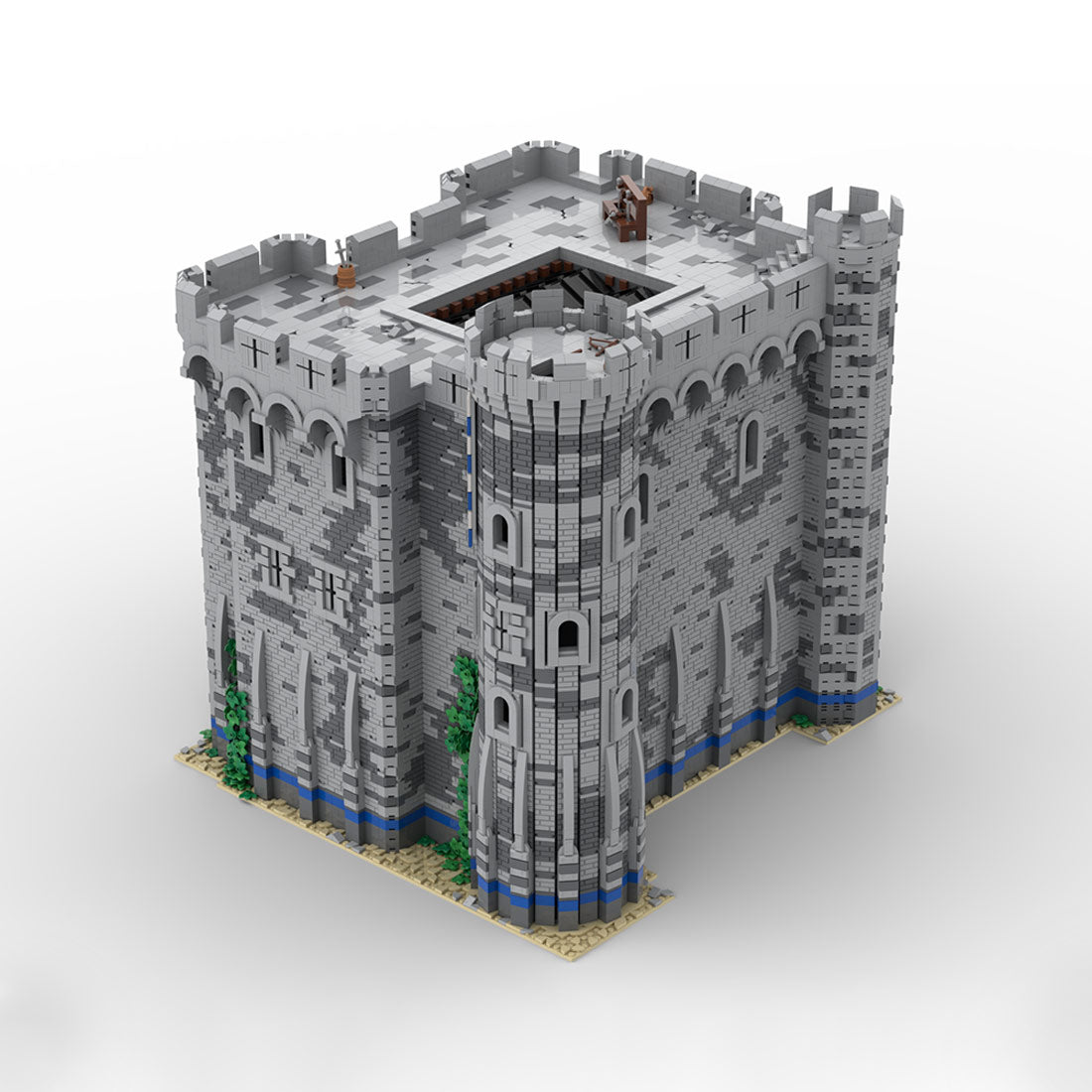 MOC-201635 Medieval Village Defense Castle Building Blocks
