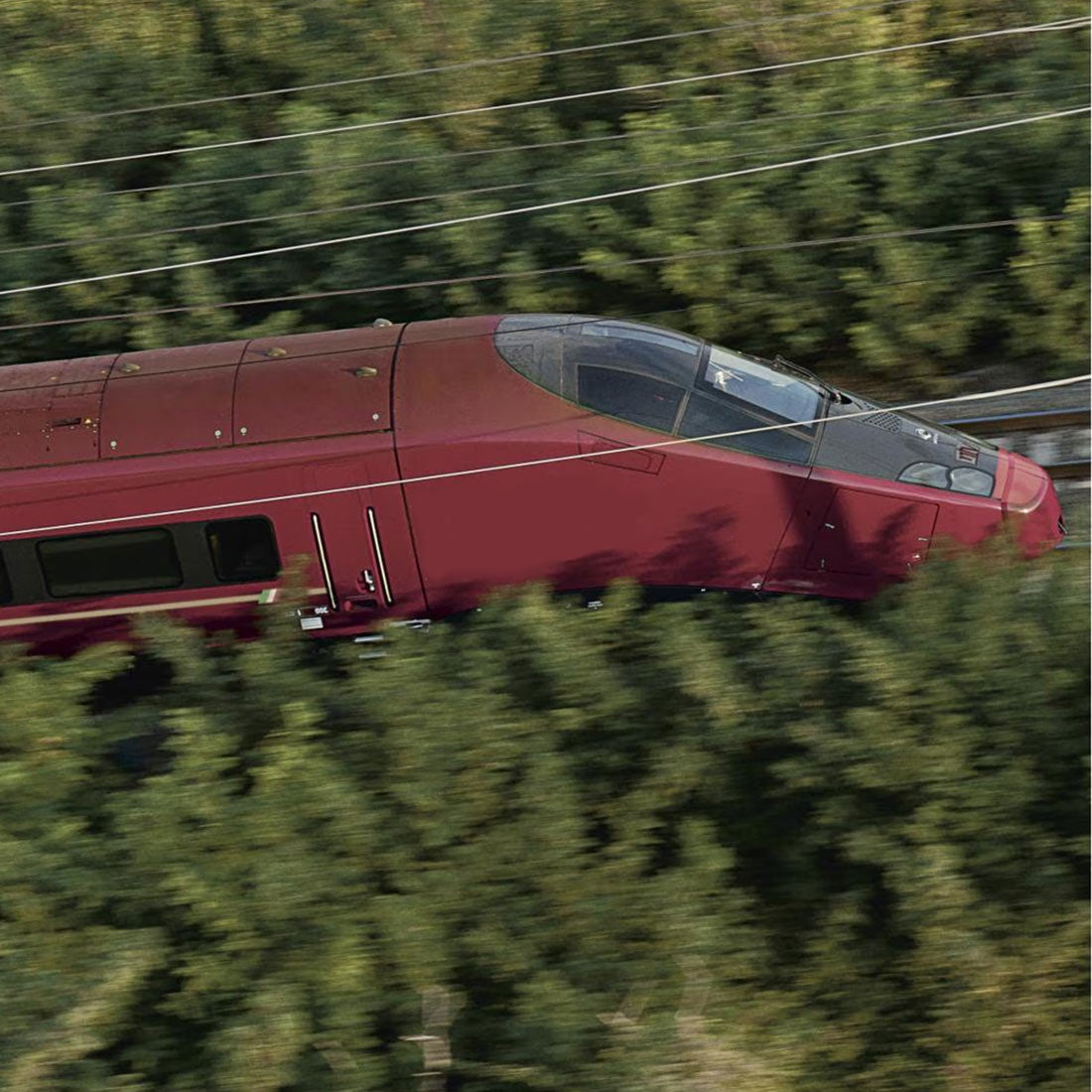 AGV-575 Italo High Speed Train Smart Class Building Blocks